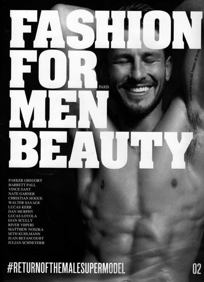 Parker Gregory covers Fashion for Men Beauty.