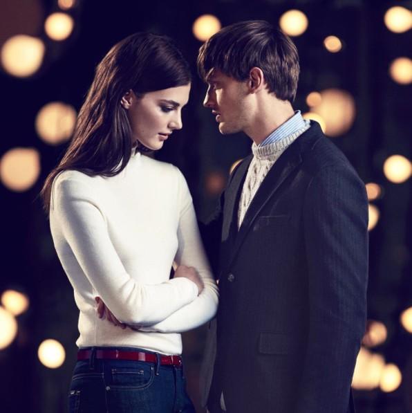 Katryn Kruger and Eddie Klint for Gant Holiday 2015 Campaign