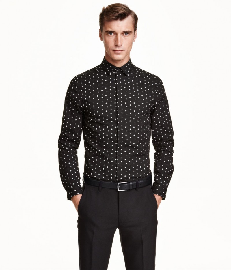 H&M Polka Dot Dress Shirt