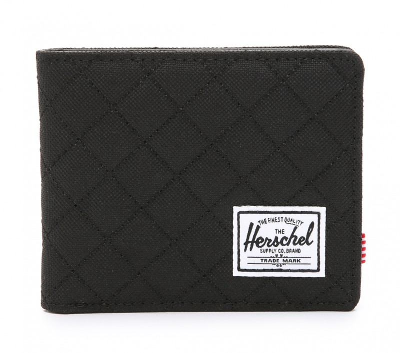 Herschel Supply Co. Hank Quilted Bifold Wallet $35: "A slim Herschel Supply Co. wallet, in quilted nylon with a front brand patch. Leather interior with 3 card slots, an ID window, and a lined cash compartment."