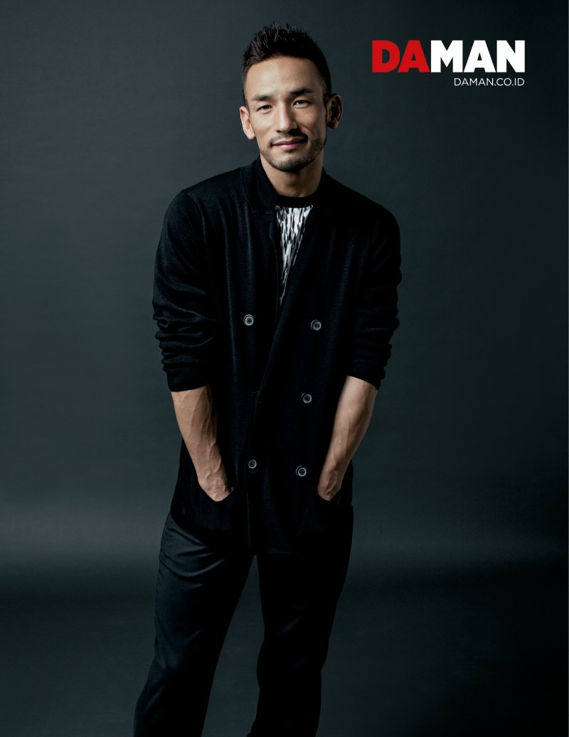 Hidetoshi Nakata wears Lanvin.