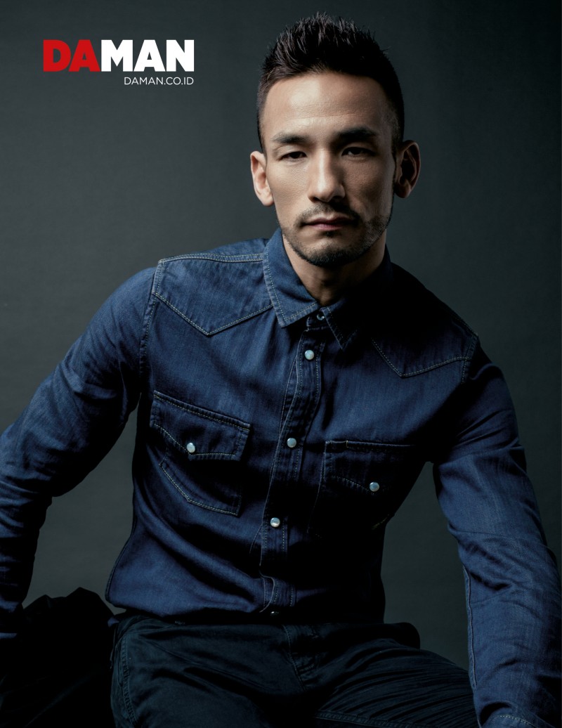 Hidetoshi Nakata wears Gucci.