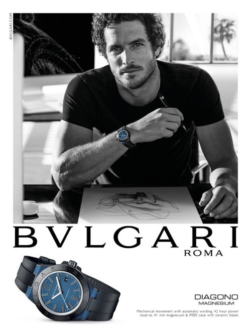 Justice Joslin for BVLGARI campaign