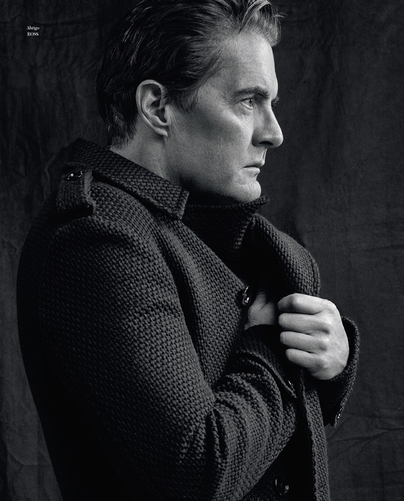 Kyle MacLachlan delivers a side profile.