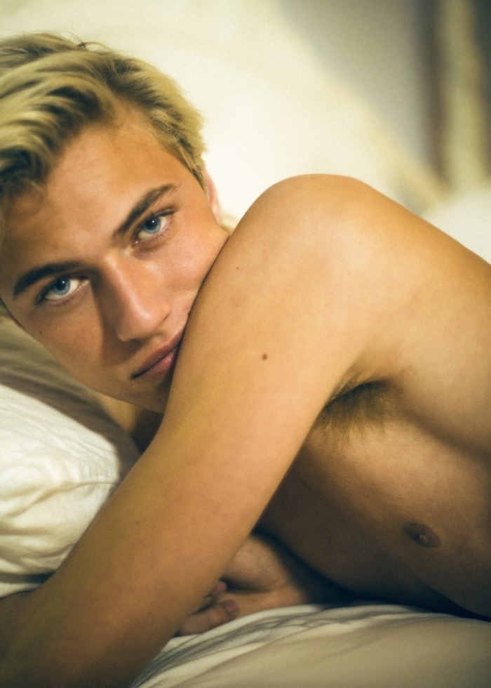 Lucky Blue Smith Captured in Bed for Paper Magazine