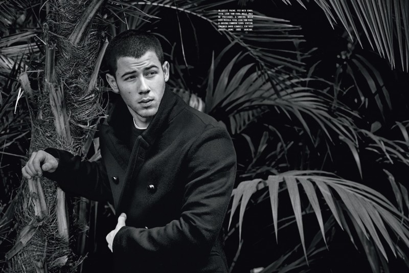 Nick Jonas wears Tom Ford for L'Uomo Vogue.