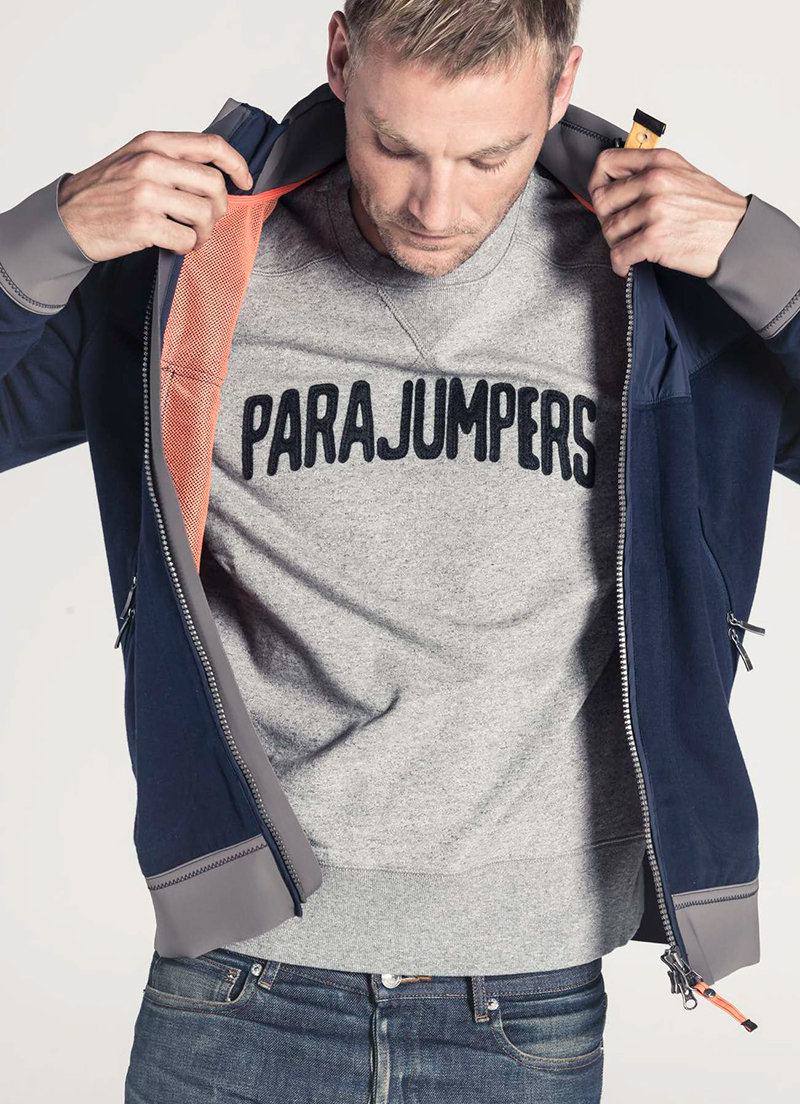 Parajumpers Spring/Summer 2016: Double Jersey Series Anthony Full Zip Sweatshirt and Basic Cotton Fleece Series Caleb Sweatshirt