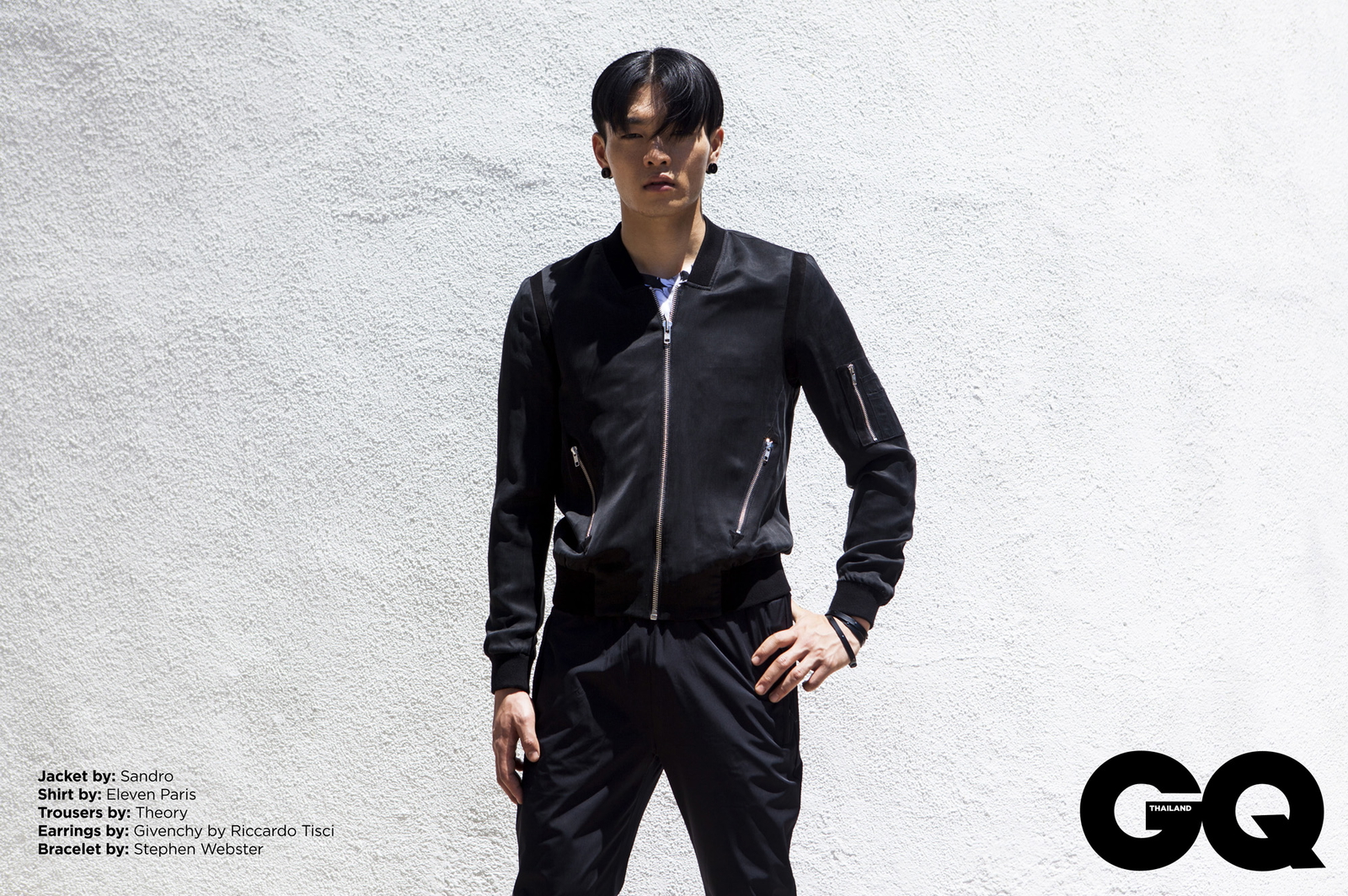 Rebel in Black: Satoshi Toda for GQ Thailand