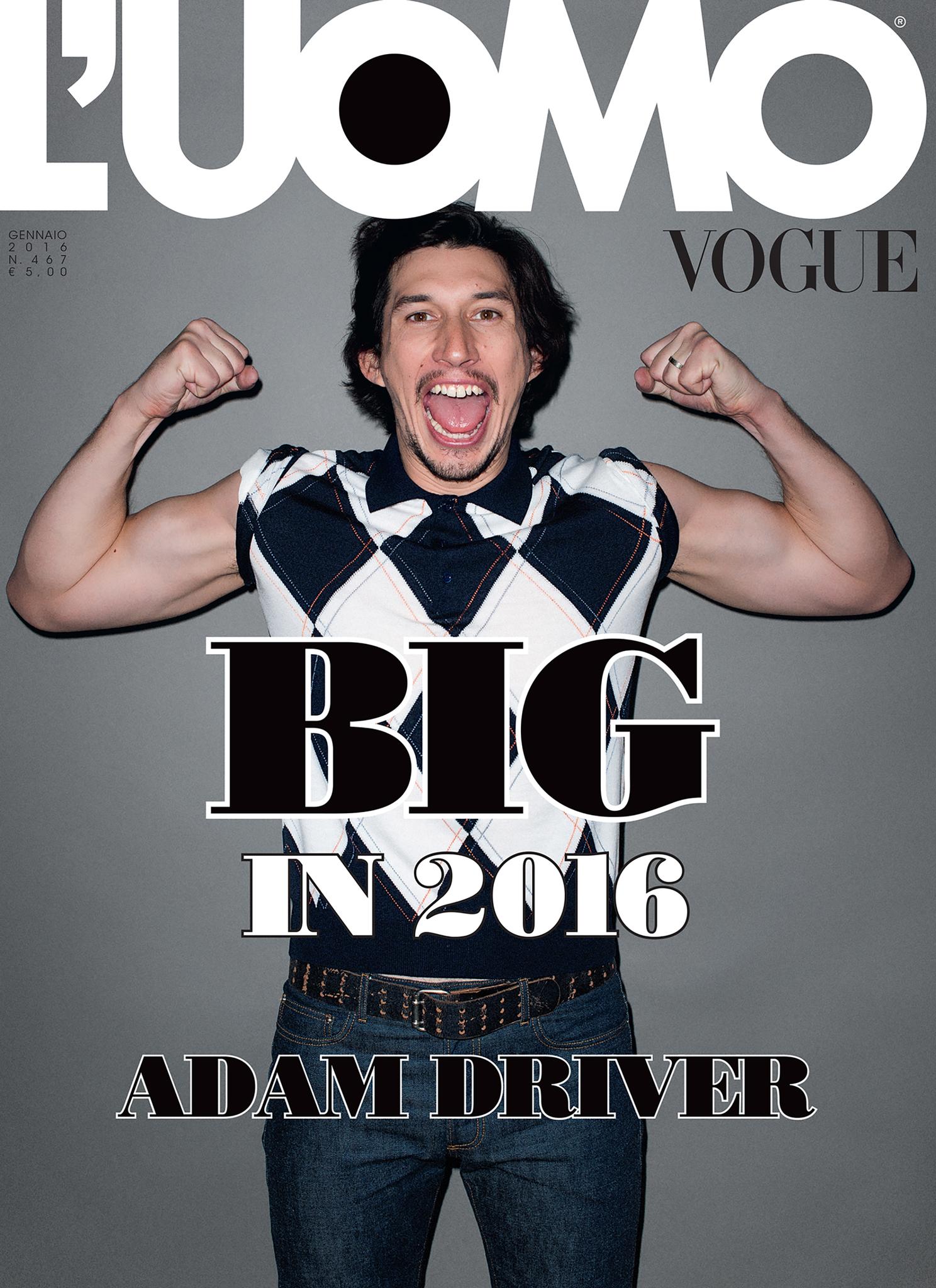 Adam Driver Covers L'Uomo Vogue, Dishes on Fame & Acting