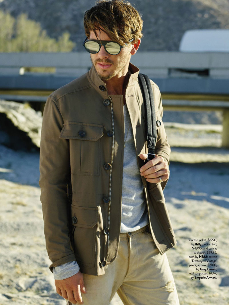 Adam Senn rocks sunglasses in a spread for GQ Australia.