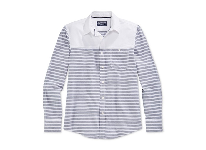 American Rag Stripe Long-Sleeve Shirt