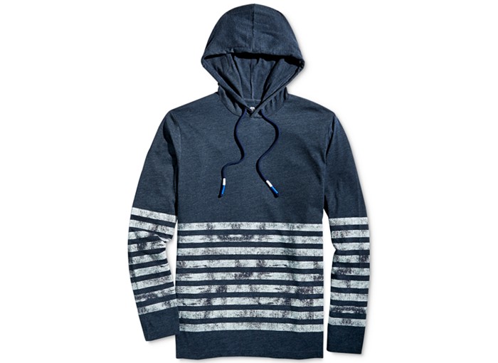 American Rag Wash Board Stripe Hoodie