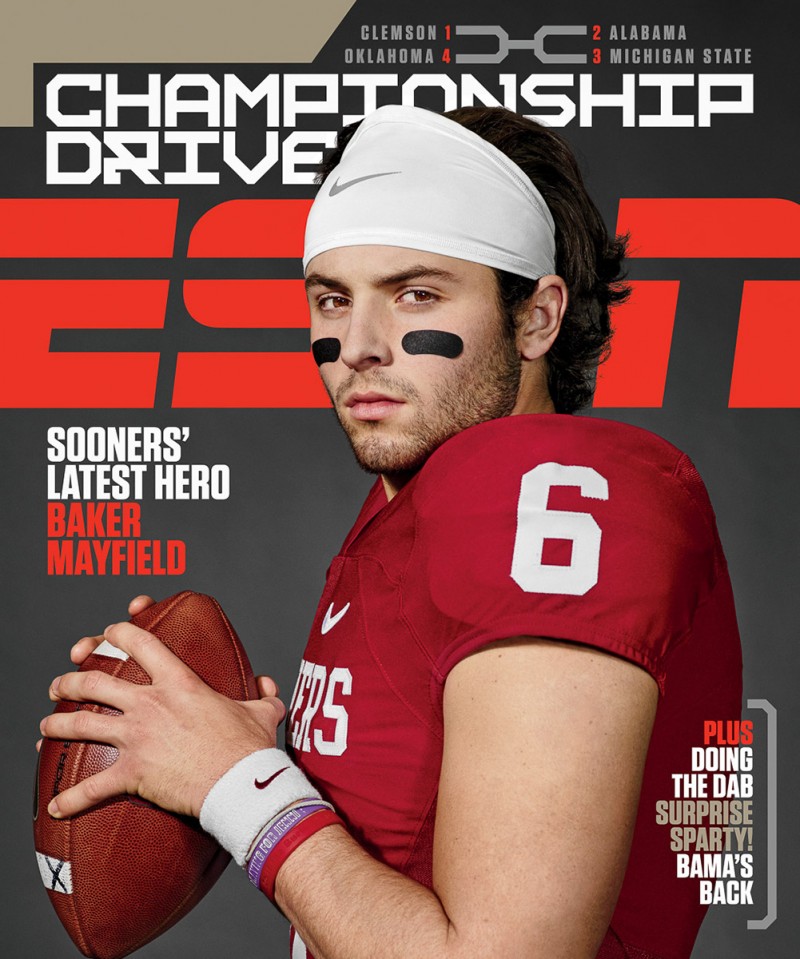 Baker Mayfield covers ESPN magazine.