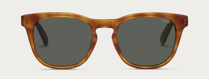 Bally Round Sunglasses in Tortoiseshell. 