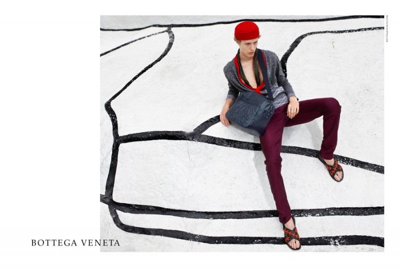 Bottega Veneta spring-summer 2016 campaign featuring model Sven de Vries