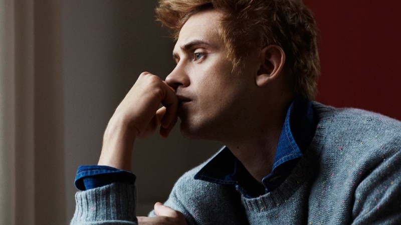 Boyd Holbrook wears sweater The Elder Statesman and western shirt Brunello Cucinelli.