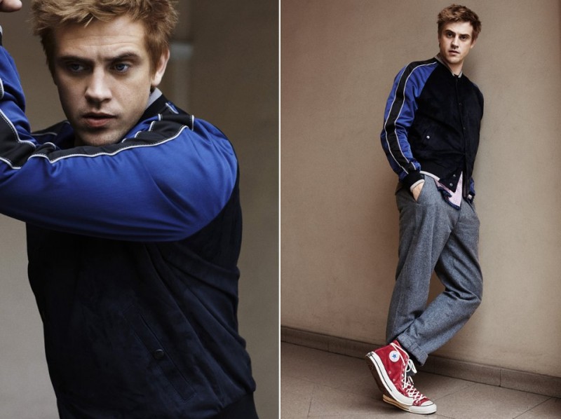 Boyd Holbrook wears bomber jacket Lanvin, flannel suit trousers Oliver Spencer, evening scarf Brioni and suede high-top sneakers Converse 1970s Chuck Taylor All Star. » Boyd Holbrook Stars in Mr Porter Shoot, Talks Success & Failure Boyd Holbrook wears bomber jacket Lanvin, flannel suit trousers Oliver Spencer, evening scarf Brioni and suede high-top sneakers Converse 1970s Chuck Taylor All Star.