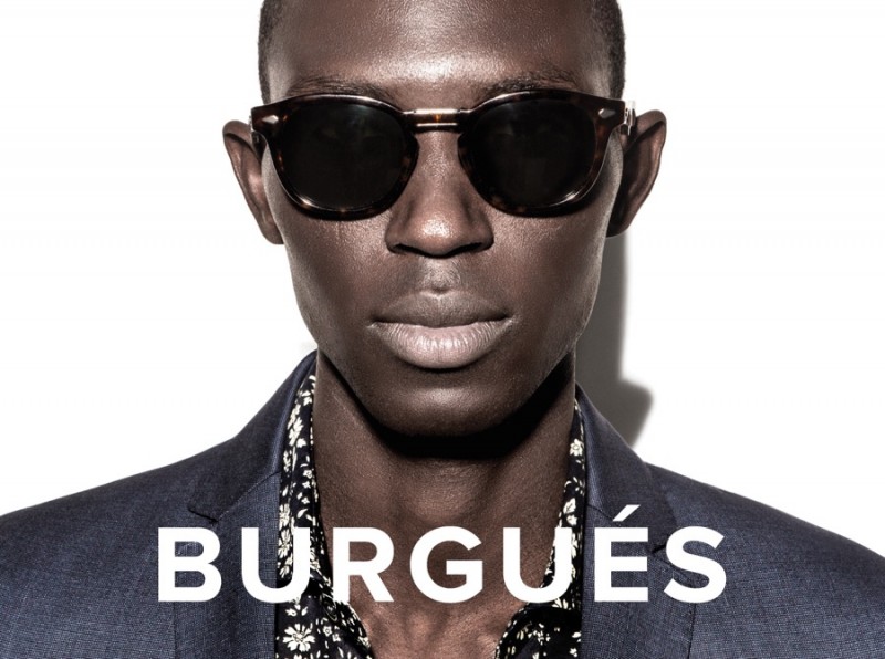 Armando Cabral plays it cool, wearing shades for Burgues spring-summer 2016 campaign.