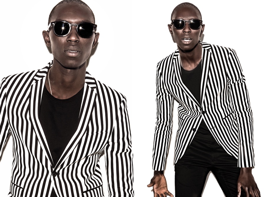 Armando Cabral is Trendy Vision in Stripes for Burgues’ Spring Campaign