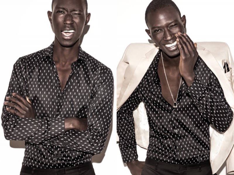 Armando Cabral is all smiles for Burgues spring-summer 2016 campaign.