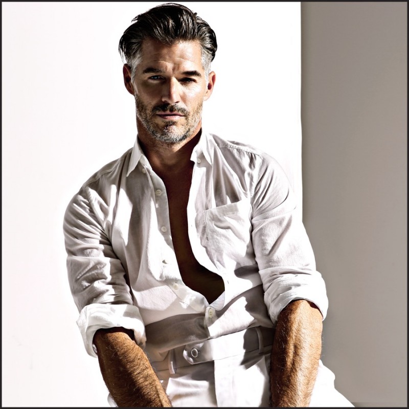 Eric Rutherford is a classic vision in smart separates from Charlie by Matthew Zink.
