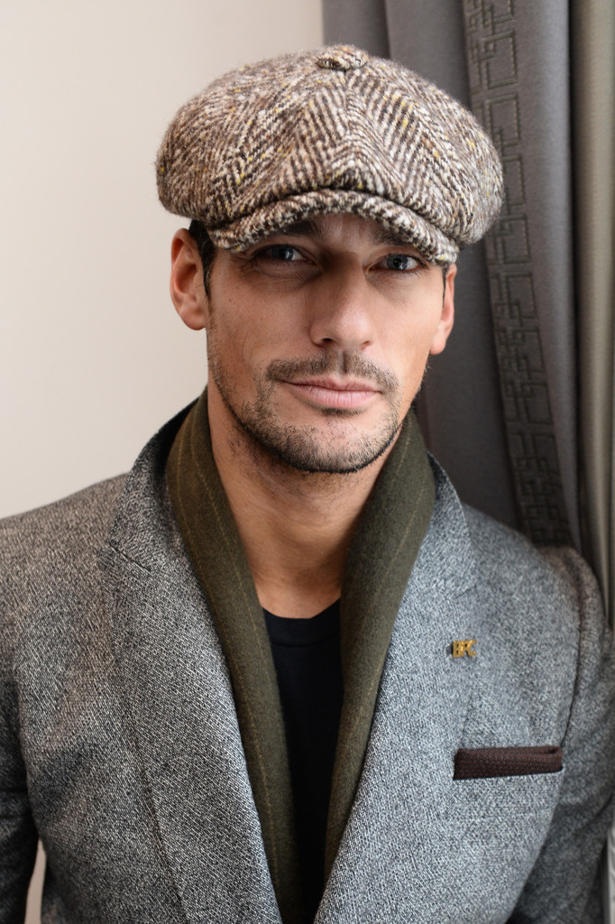 David Gandy Makes a Case for the Herringbone Tweed Cap