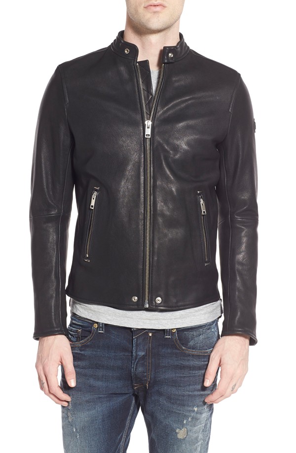 Diesel Roshi Leather Moto Racing Jacket