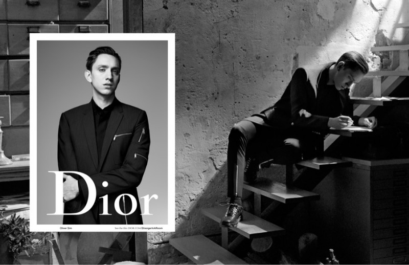 Dior Homme spring-summer 2016 campaign featuring singer Oliver Sim.