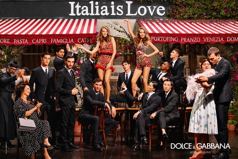 Dolce & Gabbana's sartorial suits are front and center for its spring-summer 2016 campaign.