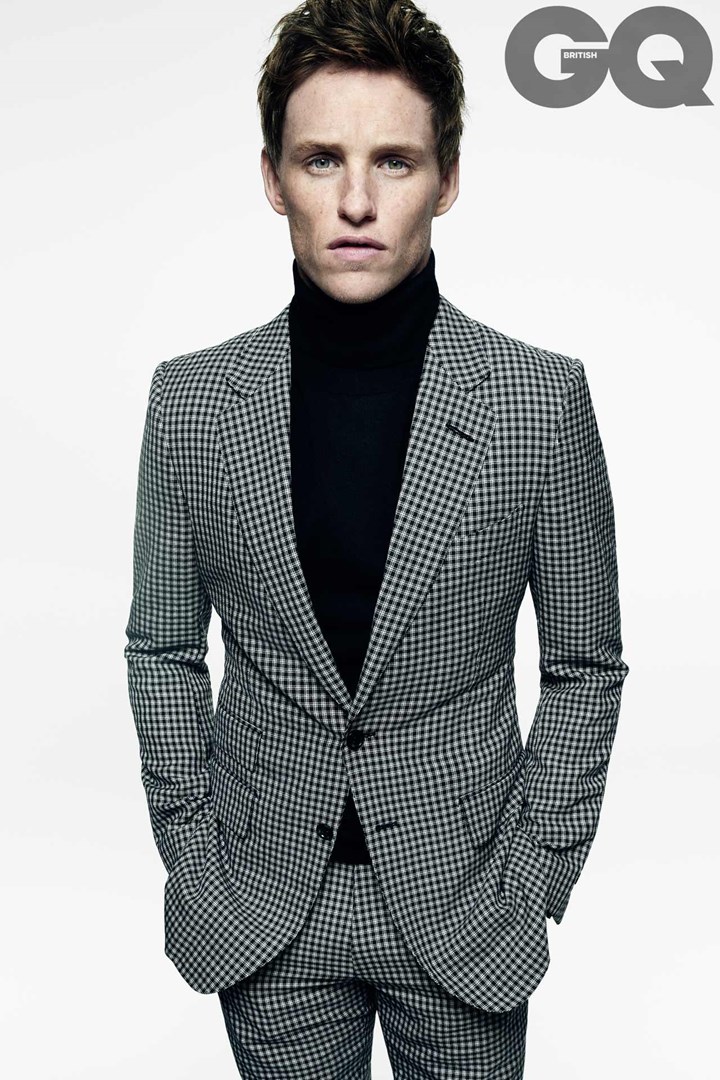 Eddie Redmayne photographed by Tom Munro for British GQ.