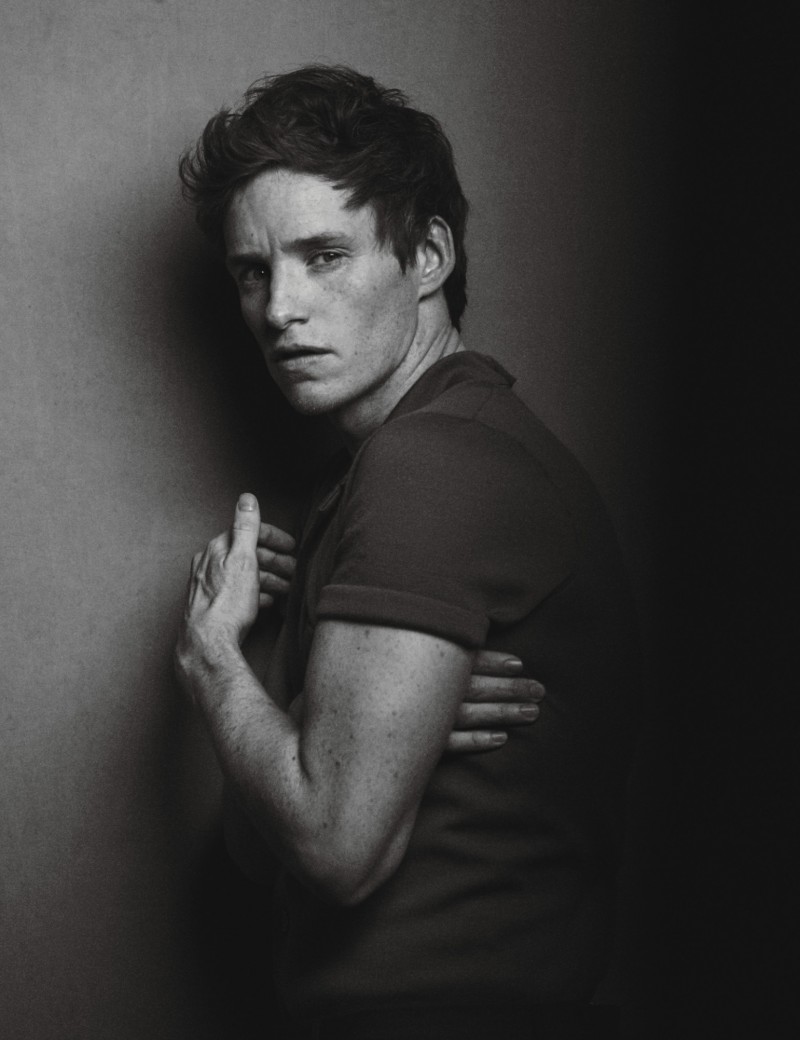 Eddie Redmayne photographed by Peter Lindbergh for W magazine.