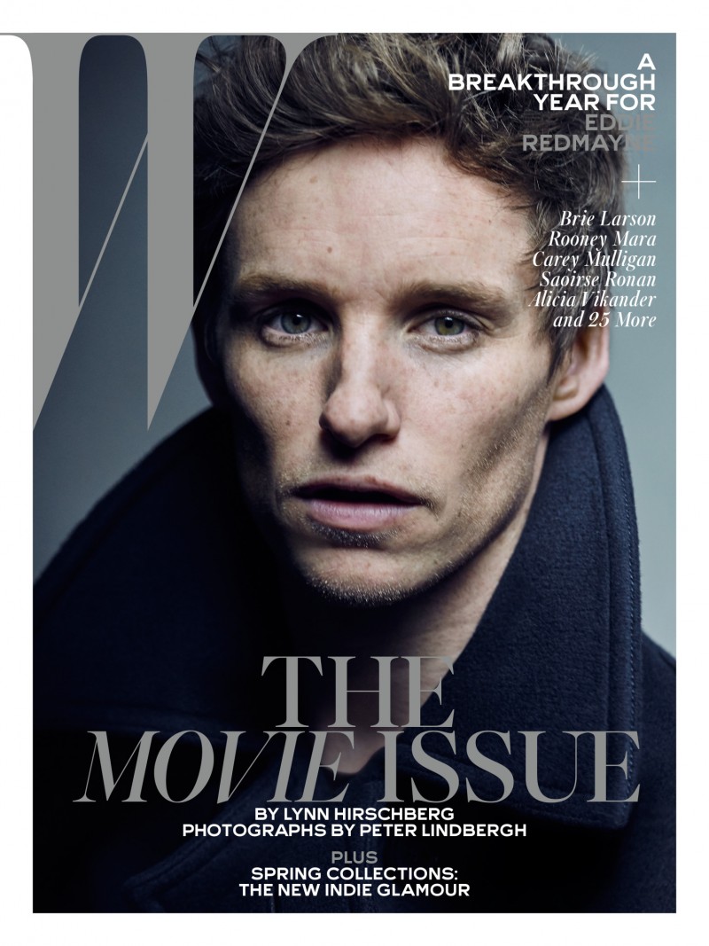 Eddie Redmayne covers W magazine's February 2016 issue.