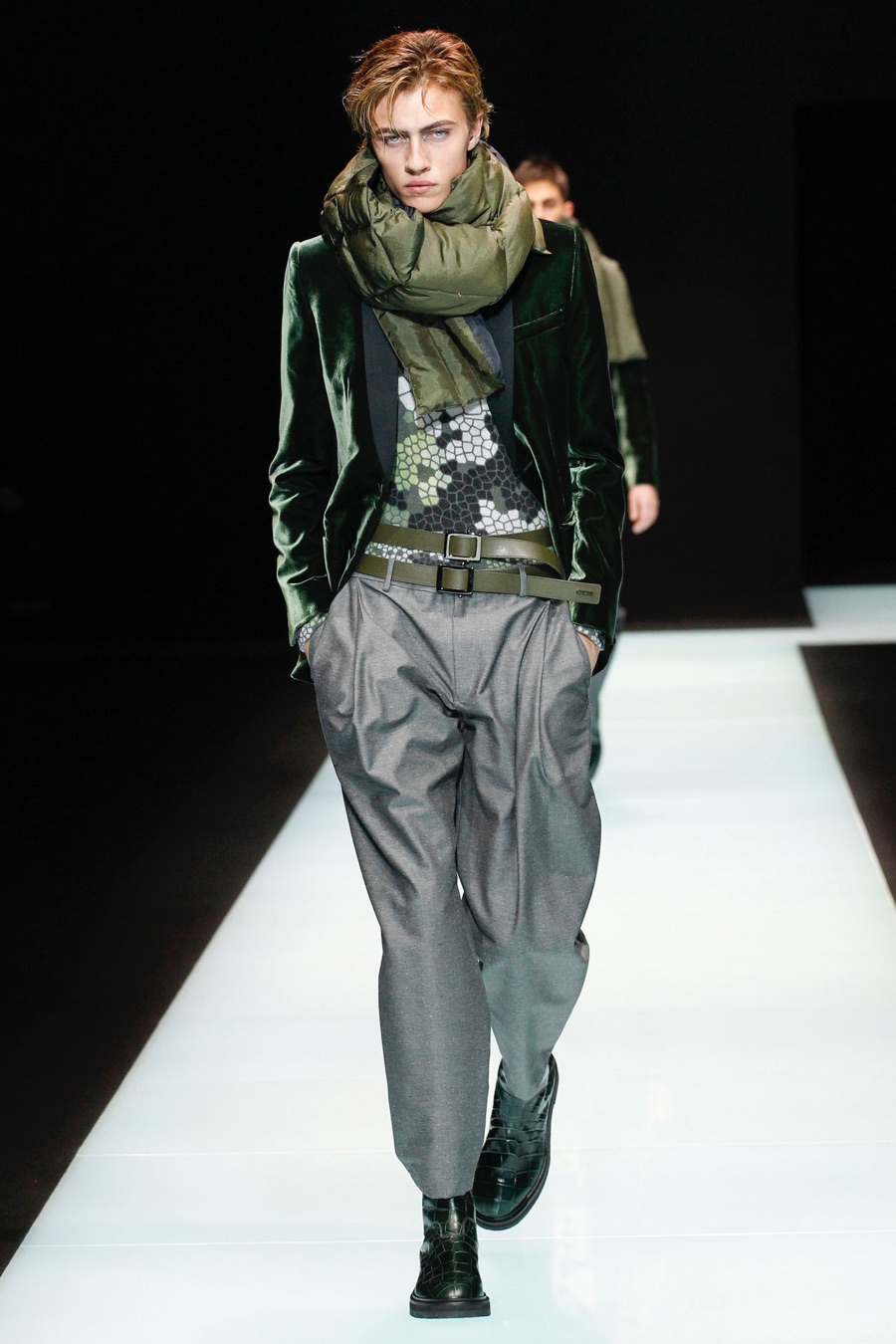 Emporio Armani Does Techno Tailoring for Fall Collection
