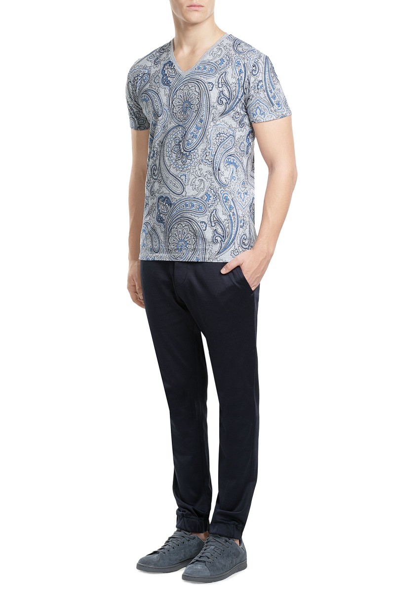 Etro Printed V-Neck