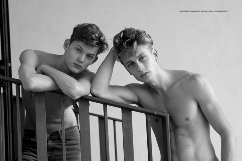 Milano Portraits by Kevin Pineda: Christopher Paskowski @ d'men and Oscar Owahqvist @ I Love Models Management