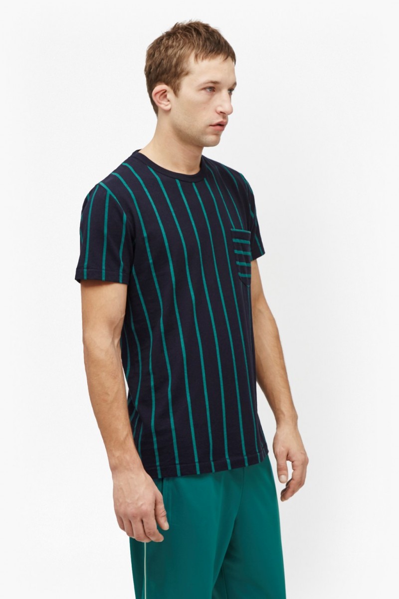 French Connection Contrast Stripe Pocket T-Shirt