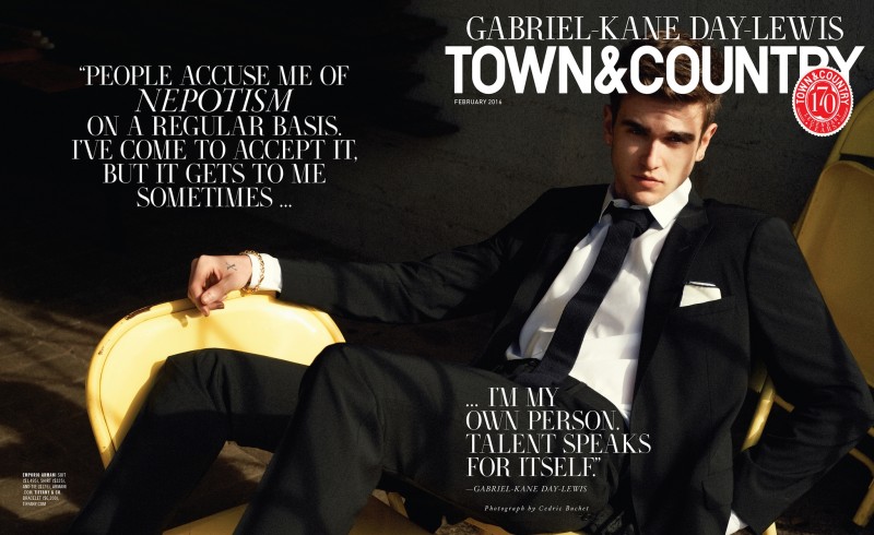 Gabriel-Kane Day-Lewis covers the February 2016 issue of Town & Country. » Gabriel-Kane Day-Lewis Covers Town & Country, Talks Nepotism Gabriel-Kane Day-Lewis covers the February 2016 issue of Town & Country.
