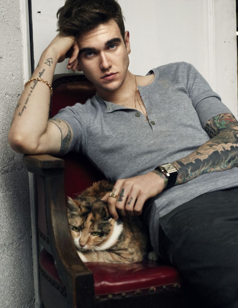 Gabriel-Kane Day-Lewis wears shirt and pants Bottega Veneta. » Gabriel-Kane Day-Lewis Poses for SummerWinter Gabriel-Kane Day-Lewis wears shirt and pants Bottega Veneta.