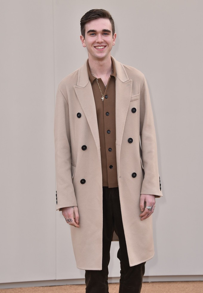 Gabriel-Kane Day-Lewis at Burberry's fall-winter 2016 menswear runway show.