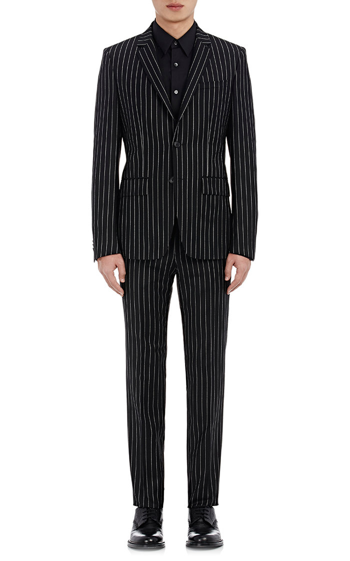 Givenchy Chalk Striped Two-Button Suit