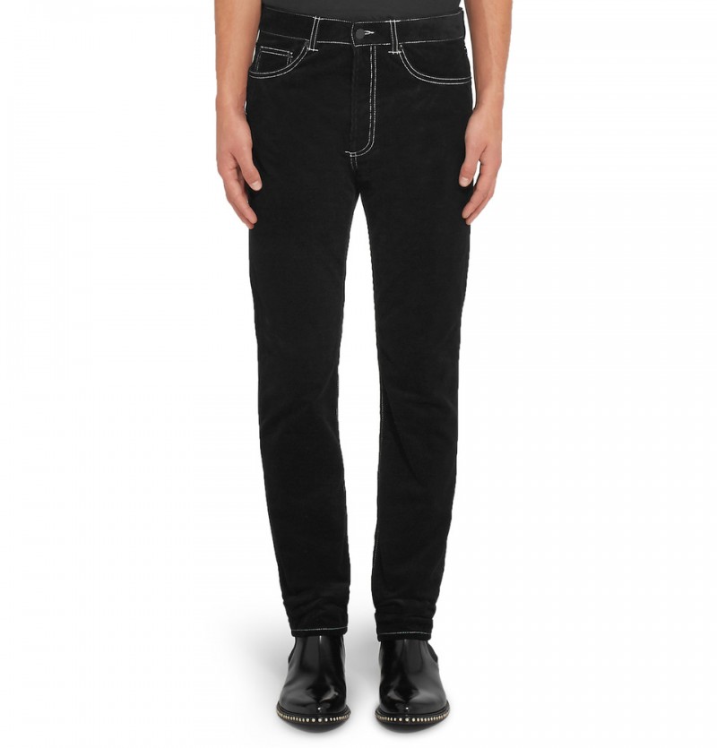Givenchy Contrast Stitched Corduroy Trousers