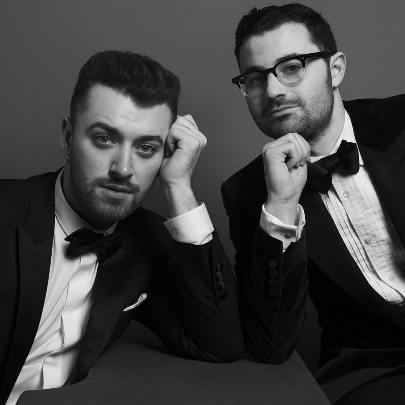 Sam Smith and songwriter Jimmy Napes photographed by Inez & Vinoodh.