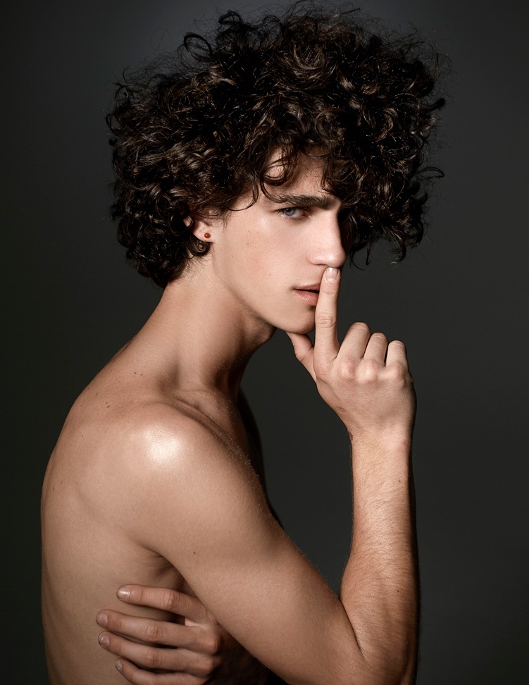 Guy Patrick Rocks Curly Hairstyles For Kimber Capriotti Shoot The 