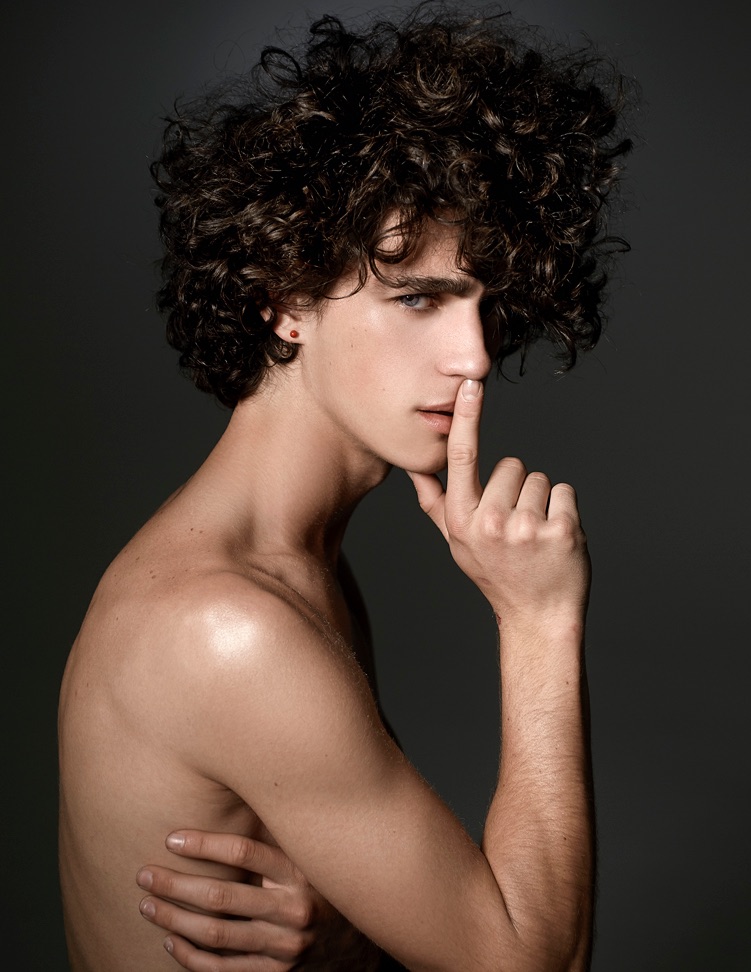 Guy Patrick Rocks Curly Hairstyles for Kimber Capriotti Shoot The