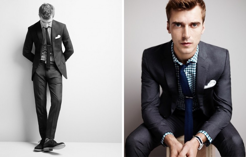 French model Clément Chabernaud for J.Crew