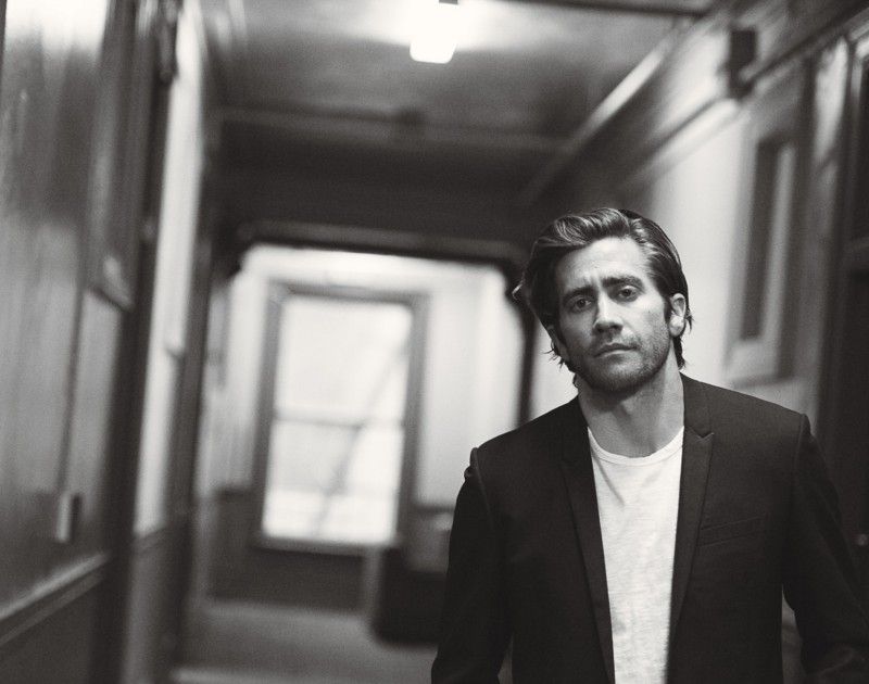 Jake Gyllenhaal photographed by Peter Lindbergh for W magazine.