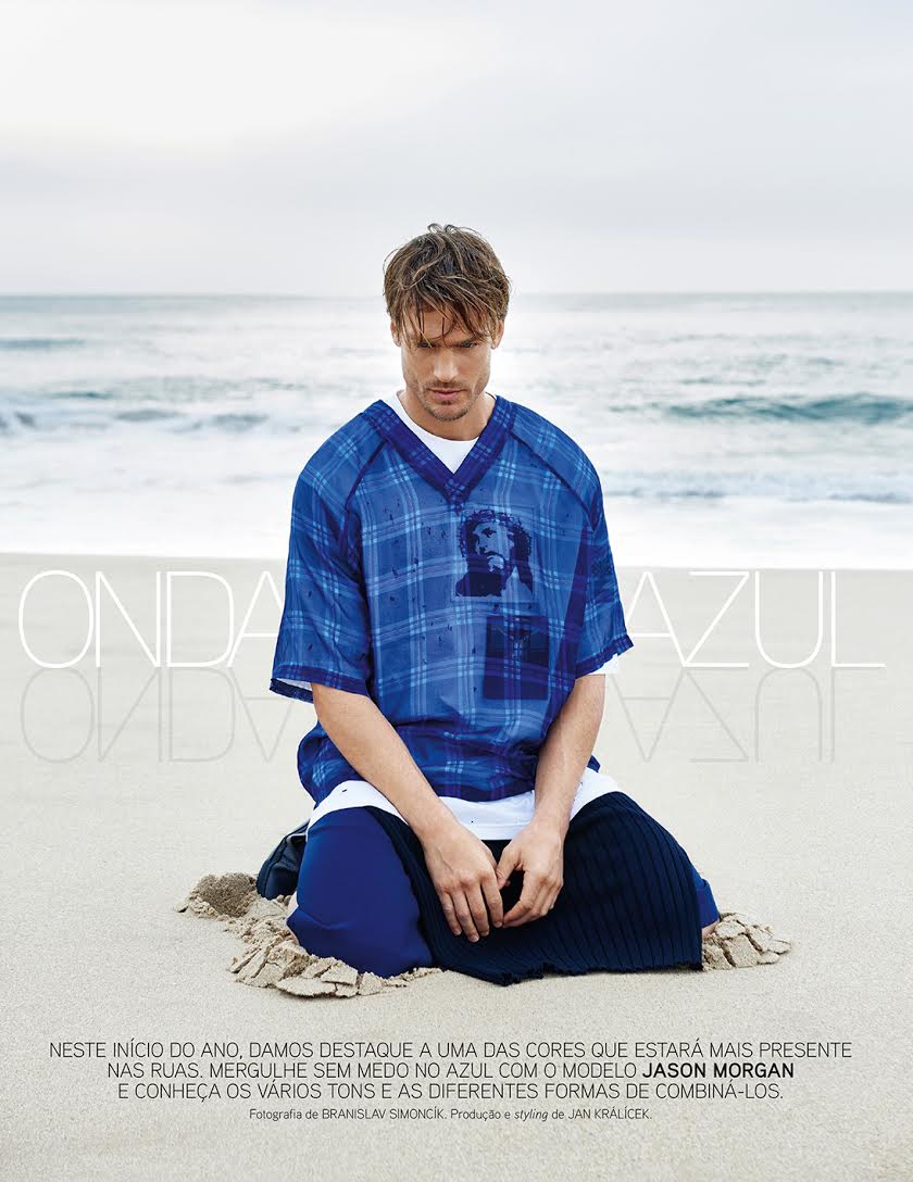 GQ Portugal: Jason Morgan Brings High Fashion to the Beach