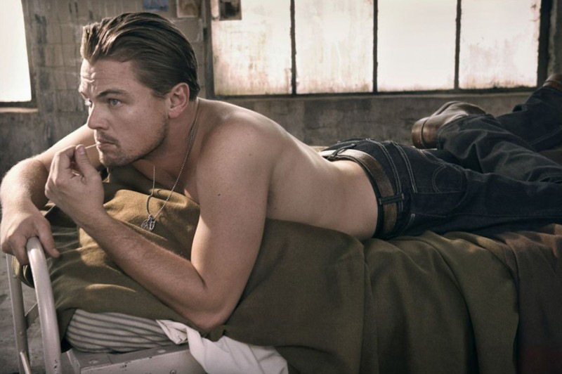 Leonardo DiCaprio poses in Levi's denim jeans for a 2008 issue of Rolling Stone. » Leonardo DiCaprio Covers Rolling Stone, Talks Darker Films Leonardo DiCaprio poses in Levi's denim jeans for a 2008 issue of Rolling Stone.