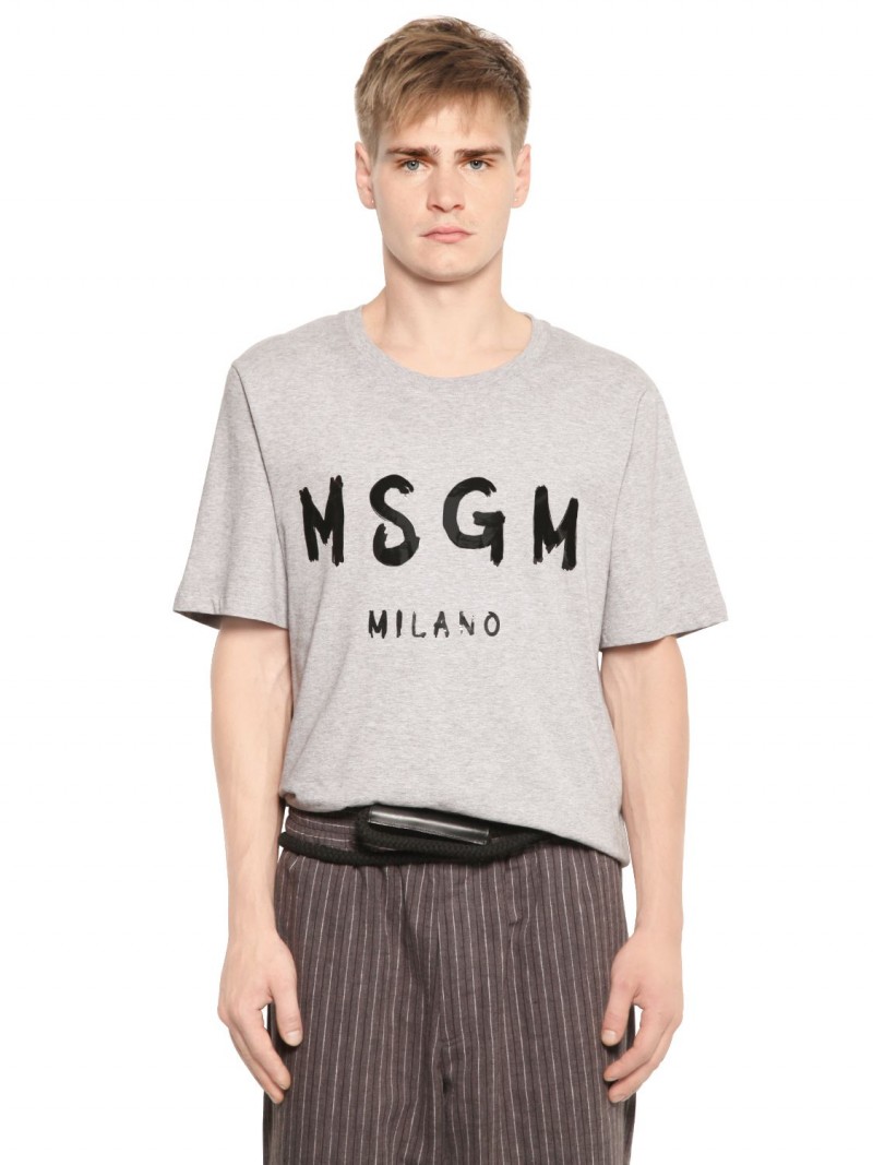 MSGM-Vinyl-Logo-Print-T-Shirt