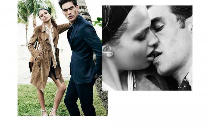 Jon Kortajarena and Anna Mila Guyenz for Massimo Dutti's spring 2016 campaign.